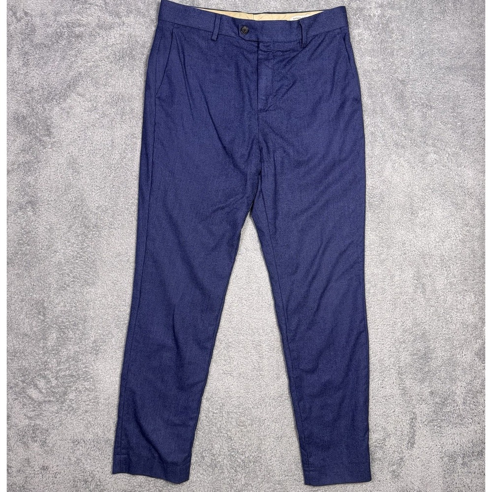 Banana Republic Pants Mens 32R Flannel 120s Vitale Barberis Canonico Wool Slim